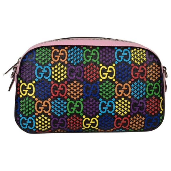Gucci Women's GG Supreme Monogram Web Shoulder Bag Multicolor Sz Small DM15 - Picture 1 of 15